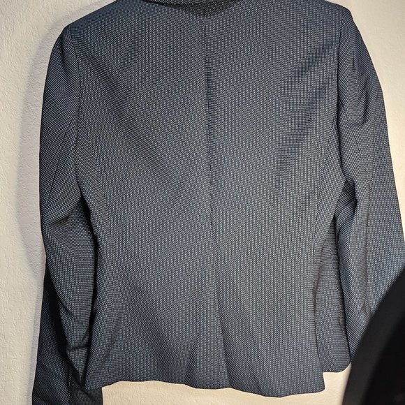 Anne Klein Blazer Jacket Womans Size 4 Blue and Black - Picture 11 of 12